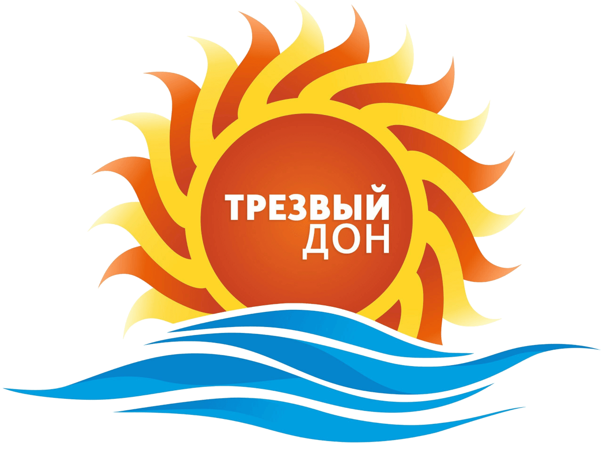 Логотип Трезвого дона - солнце и волны.